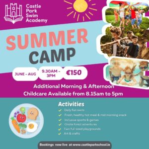 Promotional poster for the Castle Park Summer Camp