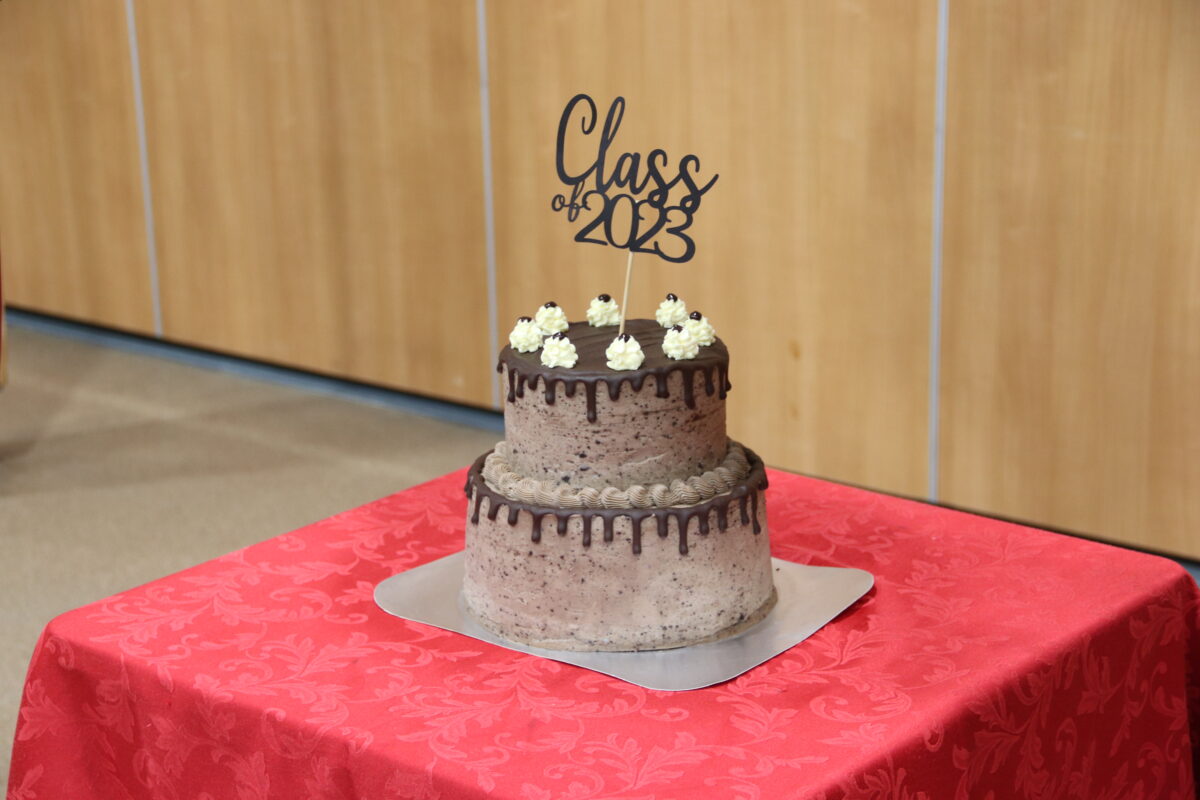 Graduation chocolate cake for 'Class 2023'