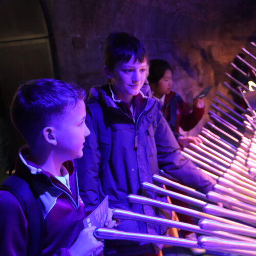 Form V Pupils at a display in the EPIC museum