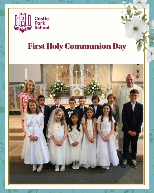 Celebrating First Holy Communion. 

We are very proud of our pupils who recently made their First Holy Communion, a meaningful step in their faith journey.

Thank you to Ms Sheehan, our Form II teacher, for preparing the children so well, and to the families, staff, and @dalkeyparishchurch for their support in making the day so special.

The children approached the day with great joy and reverence, and it was a pleasure to share this important moment with them. ✨

#FirstHolyCommunion #CastleParkSchool #FaithJourney #CatholicEducation #CommunionDay #ProudSchool #Blessed #dalkey #dalkeyparish